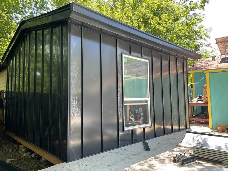 Black standing seam metal wall panels for Metal Roof Installation in San Luis Obispo